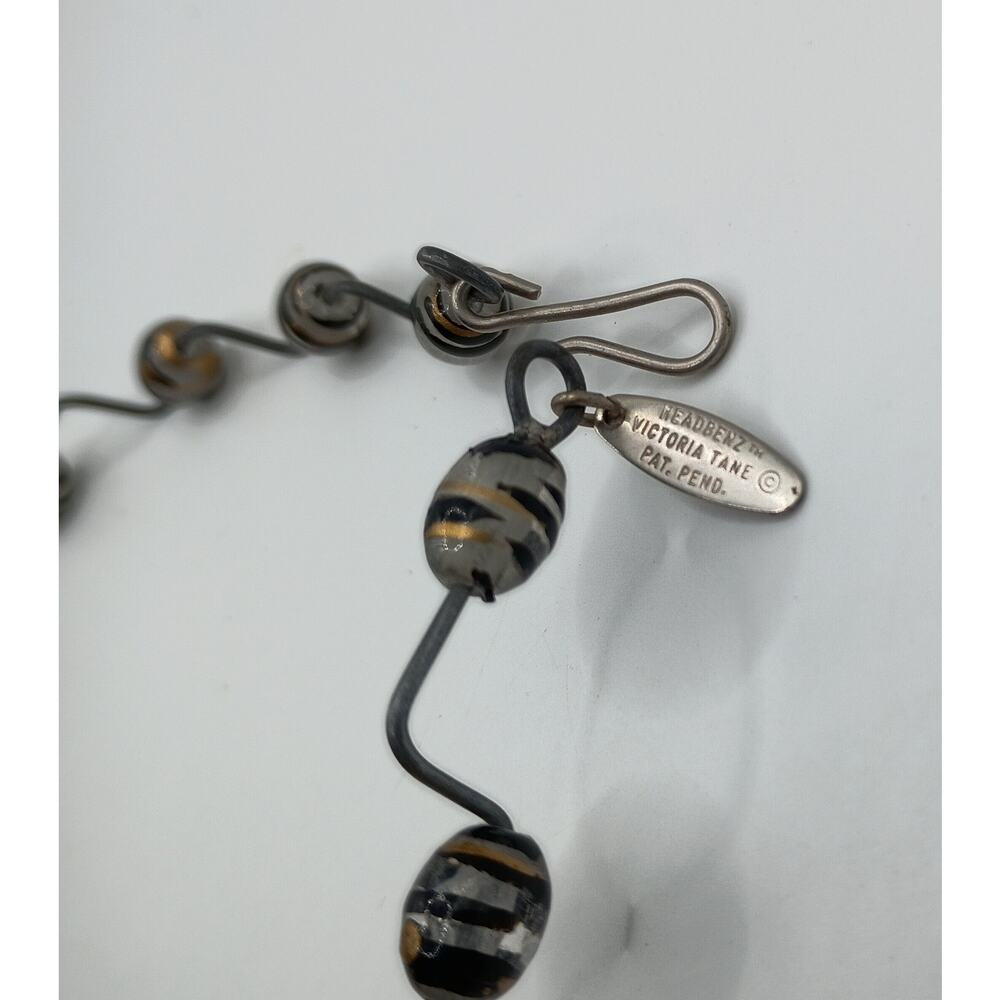 Victoria Tane Headbenz - Black and Gold Beads - Picture 5 of 7